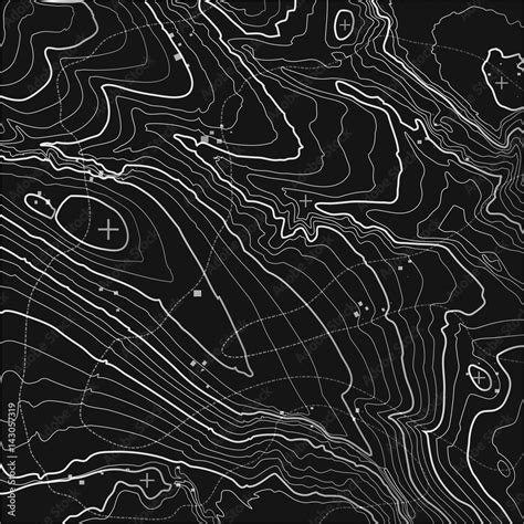 Topographic Map Background With Space For Copy Line Topography Map