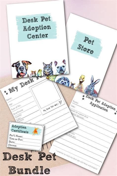 Printable Desk Pet Application