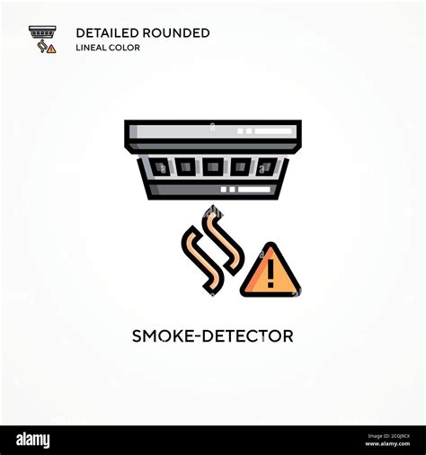 Icono De Vector Del Detector De Humo Conceptos Modernos De Ilustración Vectorial Fácil De