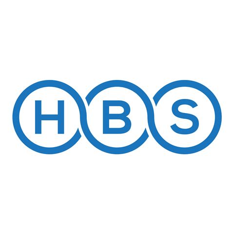 HBS letter logo design on white background. HBS creative initials ...