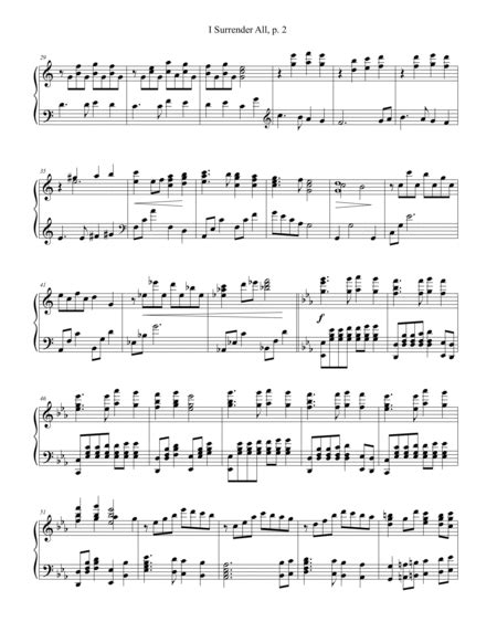 I Surrender All by Judson W. Van DeVenter - Piano Solo - Digital Sheet ...