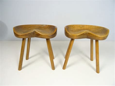 Scandinavian Tan Stools 1960s Set Of 2 For Sale At Pamono