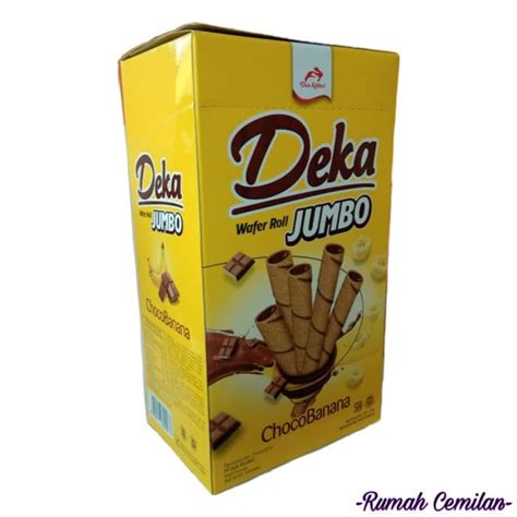 Jual DEKA WAFER ROLL JUMBO CHOCOBANANA BOX 20PCS Shopee Indonesia