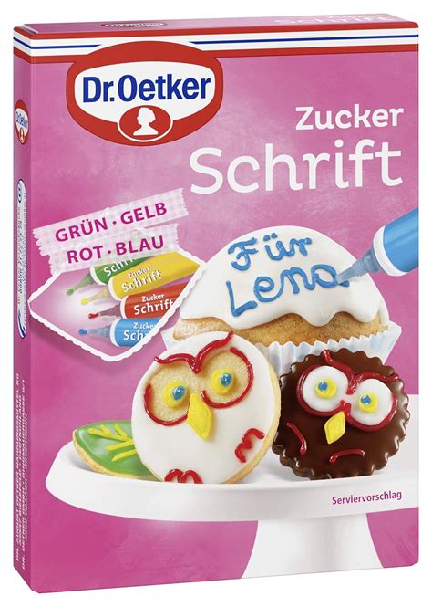 Dr Oetker Zuckerschrift 4 Farben 17 X 4 X 25 G Tube Bunte Schrift