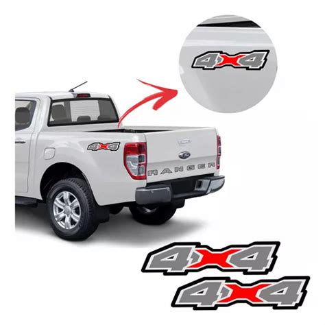 Emblema Lateral X Ford Ranger Adesivo Modelo Original