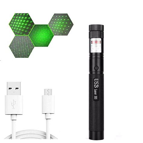 High Power Laser Pointer Usb Tactical Nm Green Military Burning