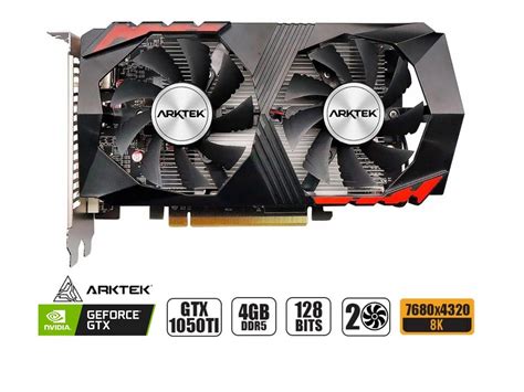 Tarjeta De Video Arktek Gtx 1050 Ti 4gb Ddr5 Oem Nvidia Fusion 128