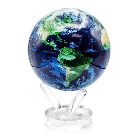 6in Earth With Clouds Mova Globe Gundersons Jewelers Globe Logo