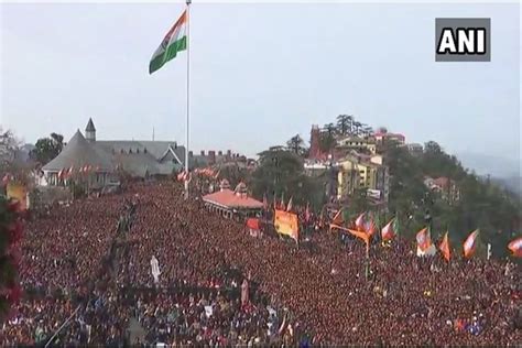 LIVE Jairam Thakur Sworn In As Himachal CM PM Modi Amit Shah Attend