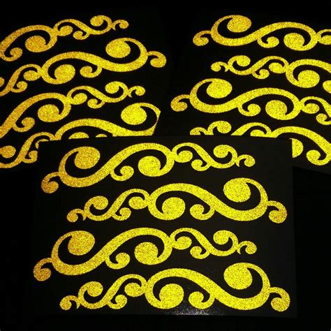 Vintage Swirls Reflective Decal Set Retro Vine Pinstripe Bike Etsy