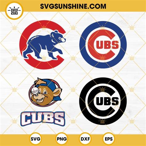 Chicago Cubs SVG Bundle, Baseball Team Chicago Cubs SVG, Cubs Bear Logo ...