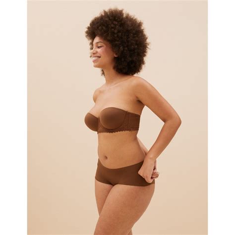 Buy Marks Spencer Sumptuously Soft Padded Strapless Bra Brown Online