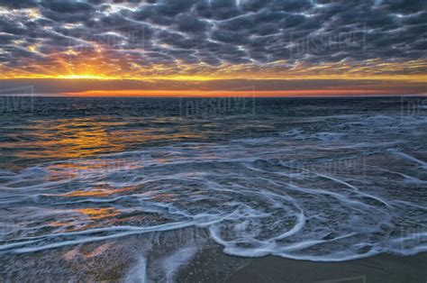 Beach At Sunset Perth Western Australia Australia Stock Photo