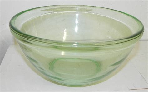 VINTAGE GREEN DEPRESSION GLASS MIXING BOWL RARE Antique Price Guide