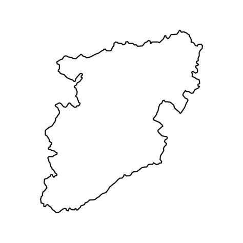 Premium Vector Viseu Map District Of Portugal Vector Illustration
