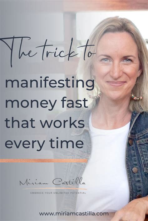 The Trick To Manifesting Money Fast That Works Every Time Miriam