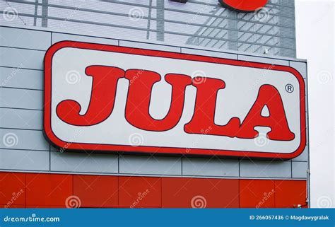 Poznan, Poland - December 2022: Jula Sign Above a Shop Entrance ...