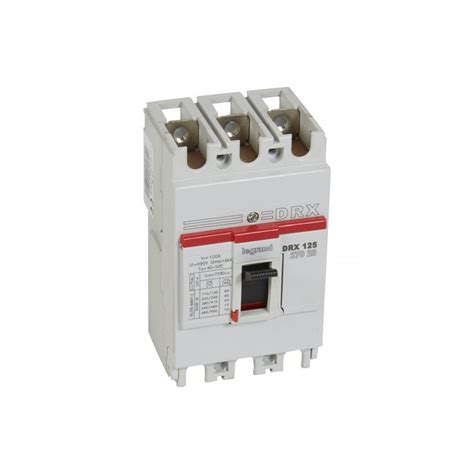 MCCB DRX 125 Thermal Magnetic Icu 20 KA 415 V 3P In 100 A