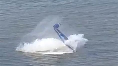 Plane Flips After Crashing Into Water During Airshow Fox News Video