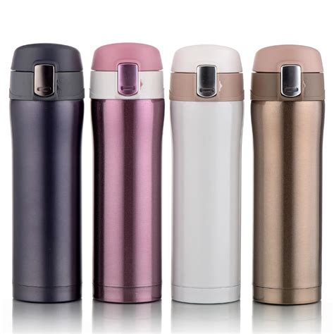 Insulated Travel Mug Leak Proof Coffee Tumbler Stainless Steel Vacuum Thermos 500ml Or 350ml In