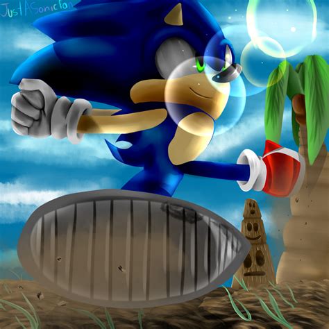 Sonic the Hedgehog - Running by JustASonicFan on deviantART