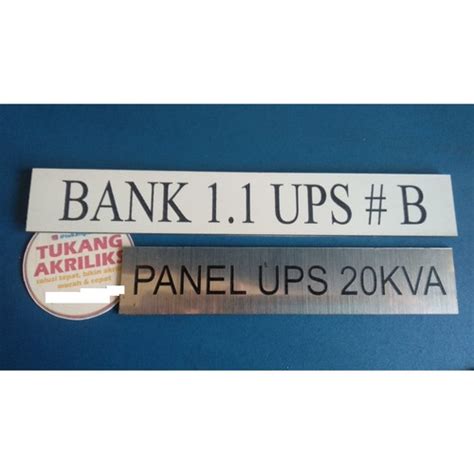 Jual Label Panel Listrik Nameplate Panel CUSTOM Murah Cepat Langsung