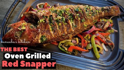 HOW TO MAKe The BeST OVen GRILLeD ReD SNAPPeR YouTube