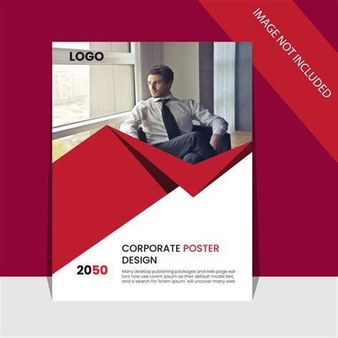 Premium Vector | Corporate poster design template