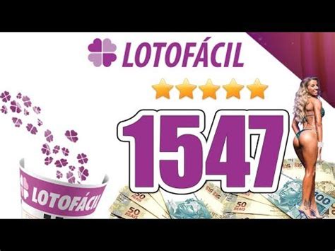 LotoFacil Concurso 1547 YouTube