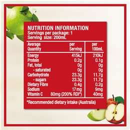 Golden Circle Apple Juice No Added Sugar Popper Lunchbox Fruit Juices