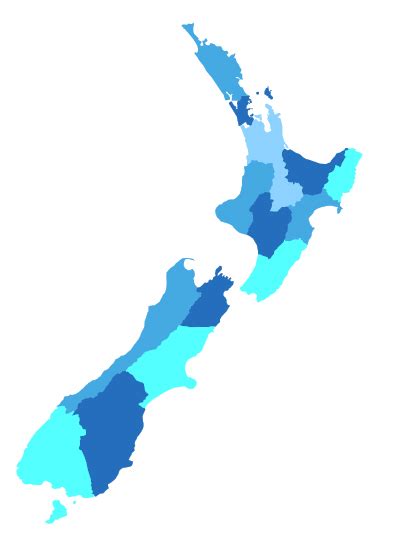 Free Vector Map Of New Zealand Regions Download