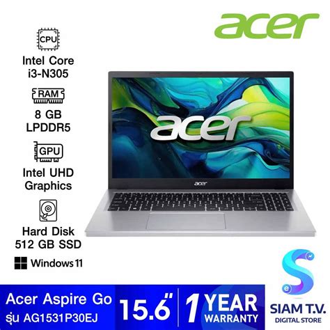 Notebook Acer Aspire Go Ag P Ej Silver