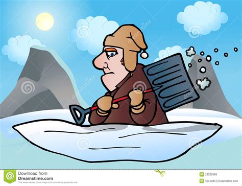 man shoveling snow clipart - Clipground