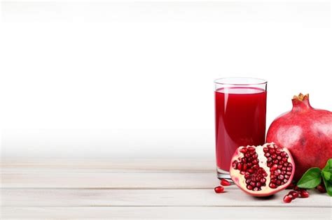 Premium Photo Glasses Of Fresh Pomegranate Juice