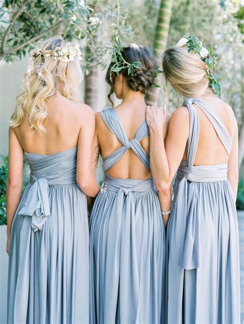 30 Bridesmaids Dresses In All Shades Of Blue Weddingomania