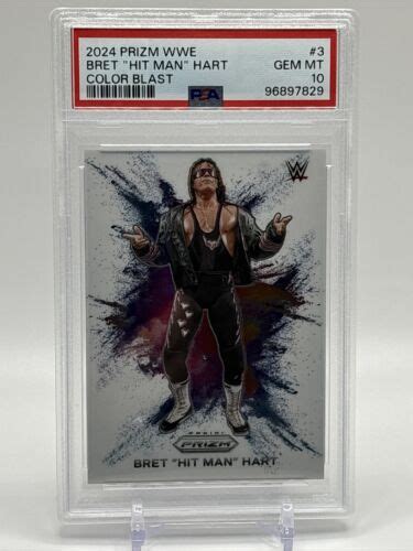 Bret Hit Man Hart Prizm Wwe Color Blast Ssp Price Guide