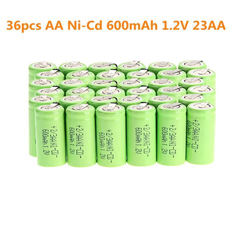 Pcs Aa Ni Cd Mah V Aa Rechargeable Battery Nicd Batteries