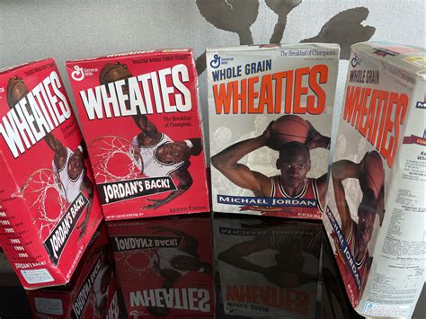 Mavin Wheaties 4 Cereal Box Michael Jordan Chicago Bulls 2 Back And 2