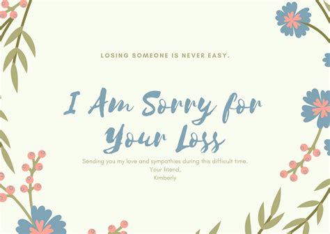 Free Printable Sympathy Card Templates To Customize Canva