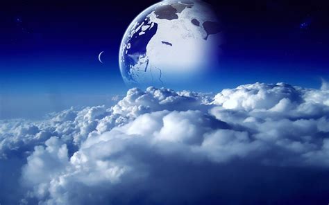 Wallpaper 1920x1200 Px Art Cg Clouds Digital Dream Fi Moon