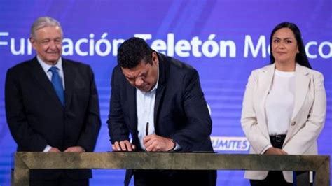 AMLO firma convenio con Teletón y Secretaría del Bienestar