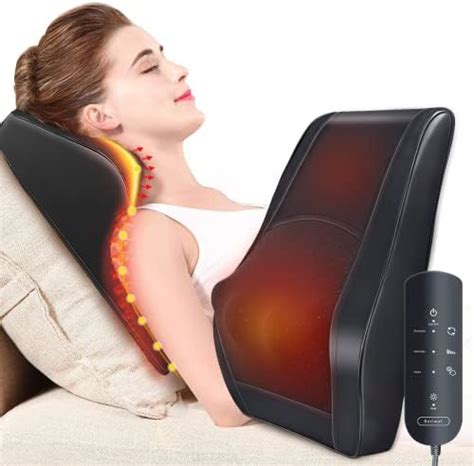 Boriwat Back Massager with Heat, Massagers for Neck and Back, Shiatsu ...