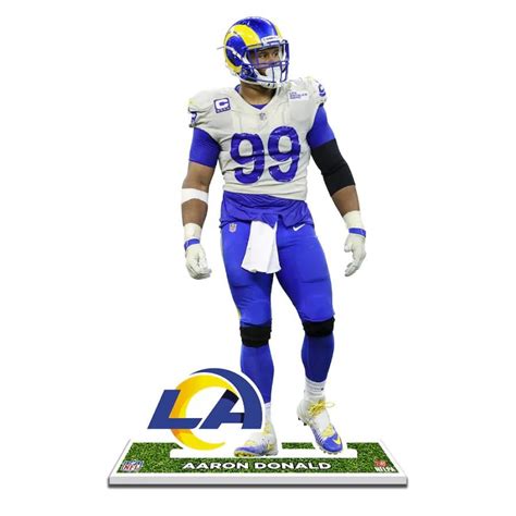 Aaron Donald Rams 12 Player Standee Figure Pristine Auction