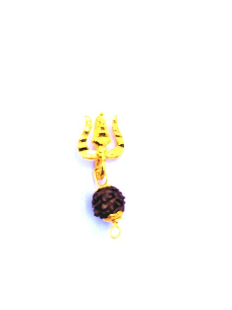 Buy Raviour Lifestyle Mahadev Bholenath Trishul Pendant With Rudraksha