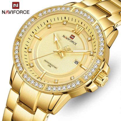 Buy Naviforce Nf Golden Watch Online At Best Price In Nepal