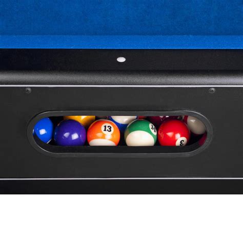 Hathaway™ Hustler 8 Foot Pool Table With Blue Felt Internal Ball