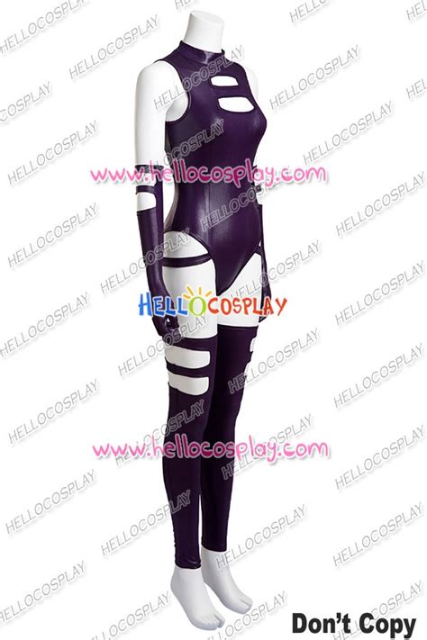 X Men Psylocke Elizabeth Braddock Cosplay Costume Purple