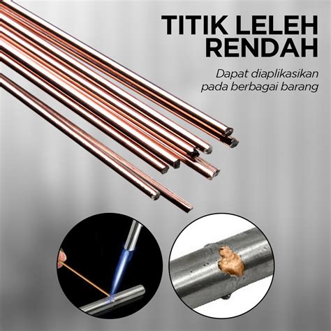 NVM Kawat Las Special Welding Fosfor Tembaga 1 5mmx50cm 10 PCS NVM 15