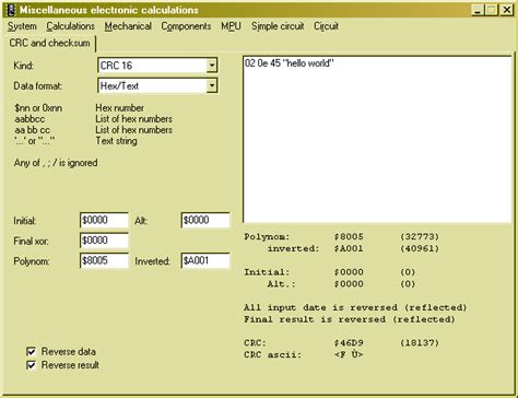 Bit Checksum Calculator Online Lockqmetro