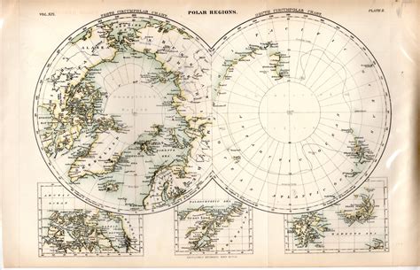 MAP: 'Polar Regions'.map from Encyclopaedia Britannica, Ninth Editon by ...